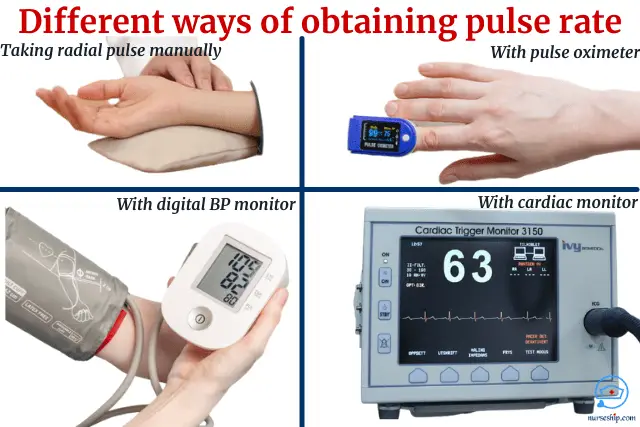 Different ways to obtain pulse rate