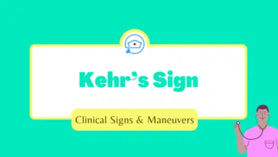 Kehr's Sign-causes-how to assess kehrs-sign