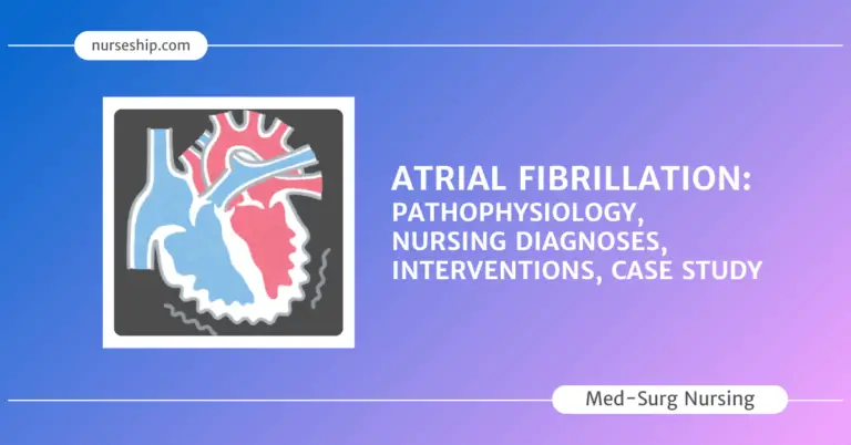 Atrial Fibrillation Pathophysiology-Nursing Diagnosis-Interventions-Study-guide