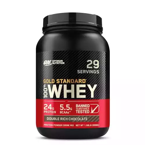 100% Whey Protein Powder, Double Rich Chocolate